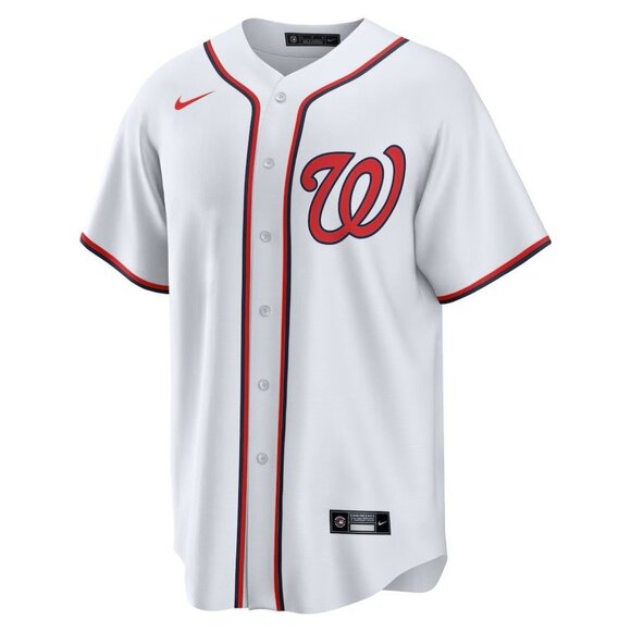 Nike Washington Nationals XL White Juan Soto #22 MLB Button-Up Baseball Jersey - Picture 1 of 8